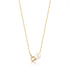 Gold Pearl Link Chain Necklace